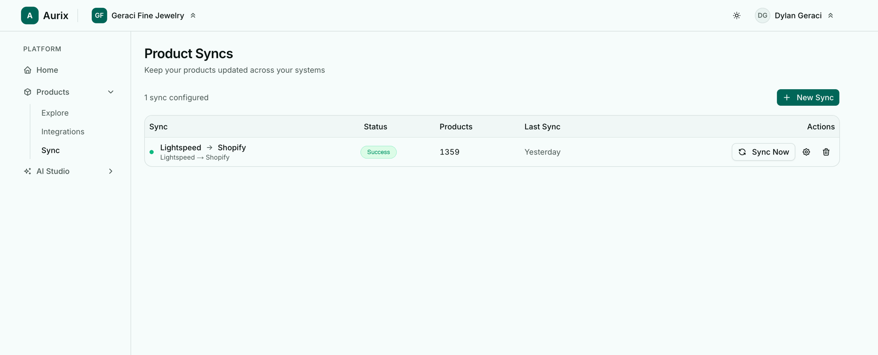 Real-time inventory sync