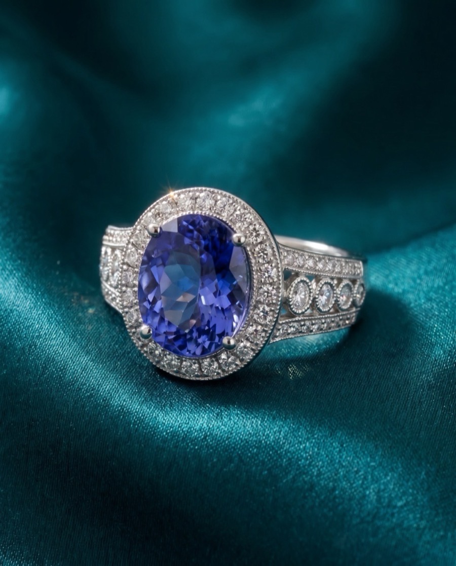 AI-generated jewelry photography by Aurix